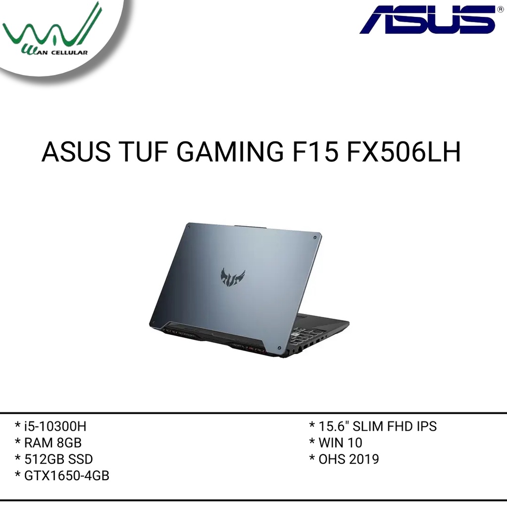 Jual Notebooklaptop Asus Tuf Gaming F15 Fx506lh I565b6t O I5 10300h 8gb 512gb Gtx1650 4g 156 0718