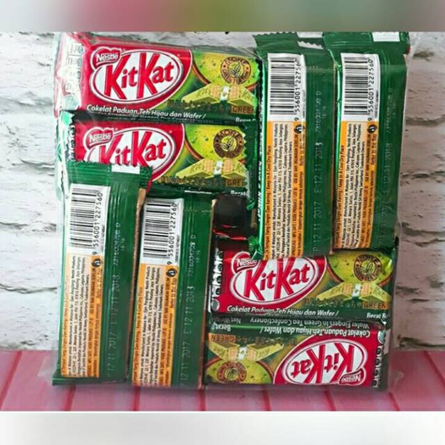 

KITKAT GREEN TEA 2F @ 17 GRAM ISI 24 PCS COKLAT KIT KAT MATCHA WAFER FINGER
