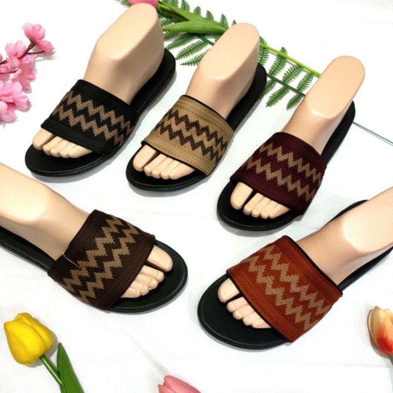 Sandal wanita rajut terbaru Felonie DH 01 kekinian trendy keren elegan murah