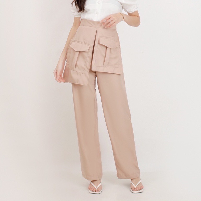 BESS PALAZO POCKET PANTS