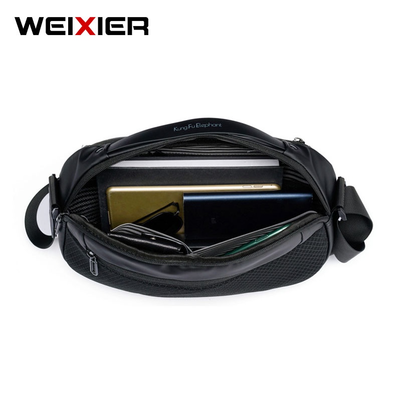 WEIXIER D232 Tas Selempang Pria Sling Bag Anti Air WK-SBY