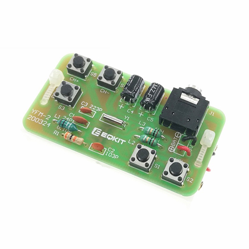 Btsg 76-108MHz FM Stereo Radio DIY Kit Wireless FM Receiver Modul Frekuensi Modulasi Elektronik Solder Praktek P