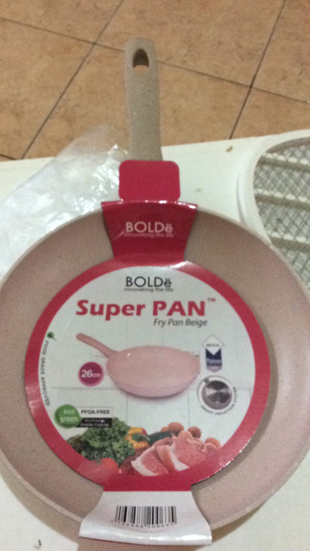 Bolde Fry Pan 26 Cm Wajan Keramik Granite Beige Series