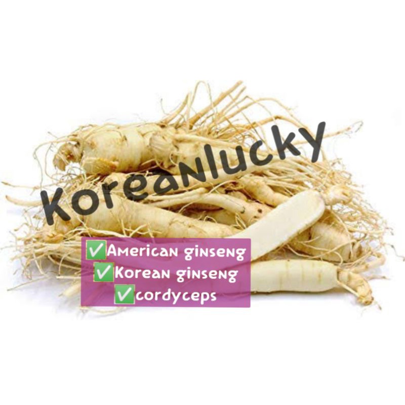 GINSENG ORIGINAL AMERICAN GINSENG KOREAN GINSENG CORDYCEPS YIU SIM/IU SIM