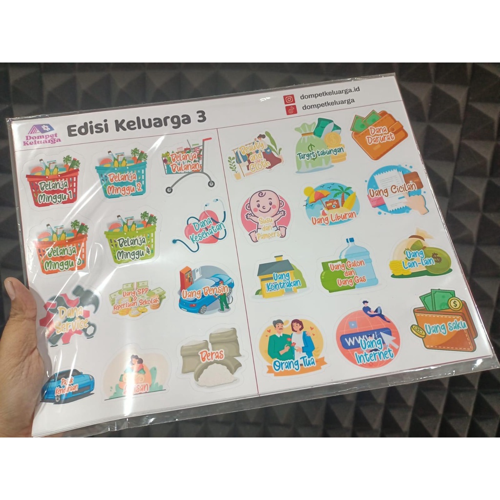 

Dompet Keluarga - Stiker Keluarga 3 (Part of Dompet Keluarga) Stiker Kebutuhan Budgeting Keuangan Bulanan