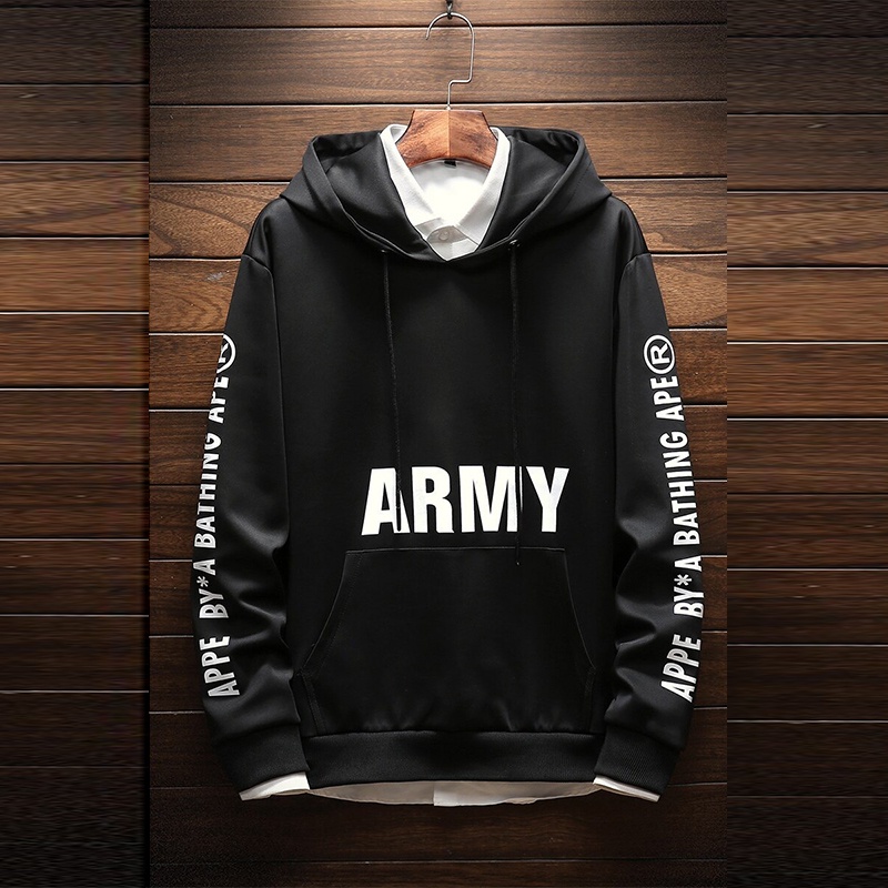 Lilipop.id Sweater Pria Appe Army Hoodie Jumper Outwear