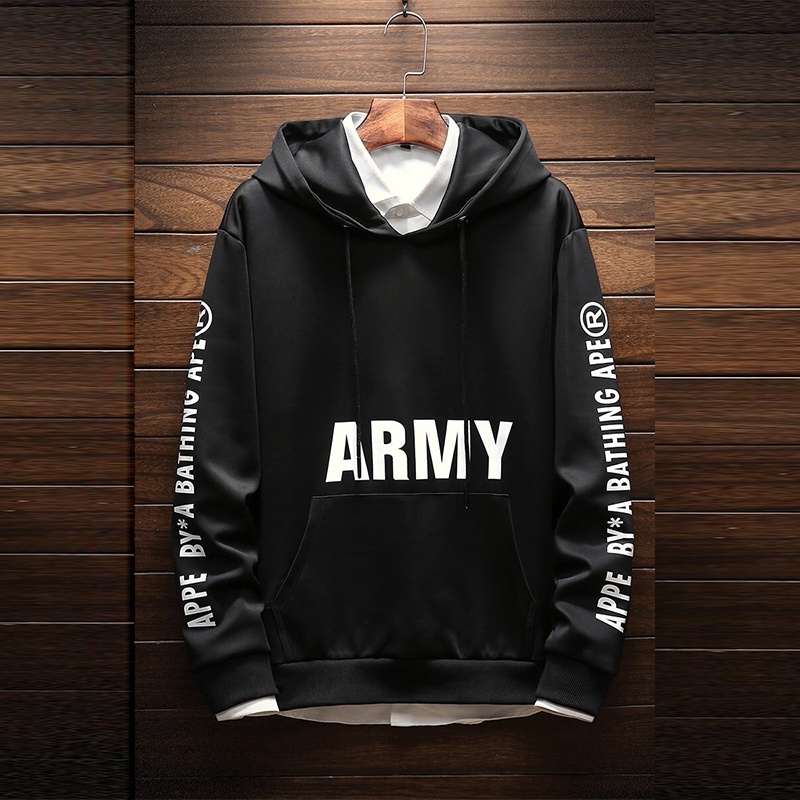 Lilipop.id Sweater Pria Appe Army Hoodie Jumper Outwear