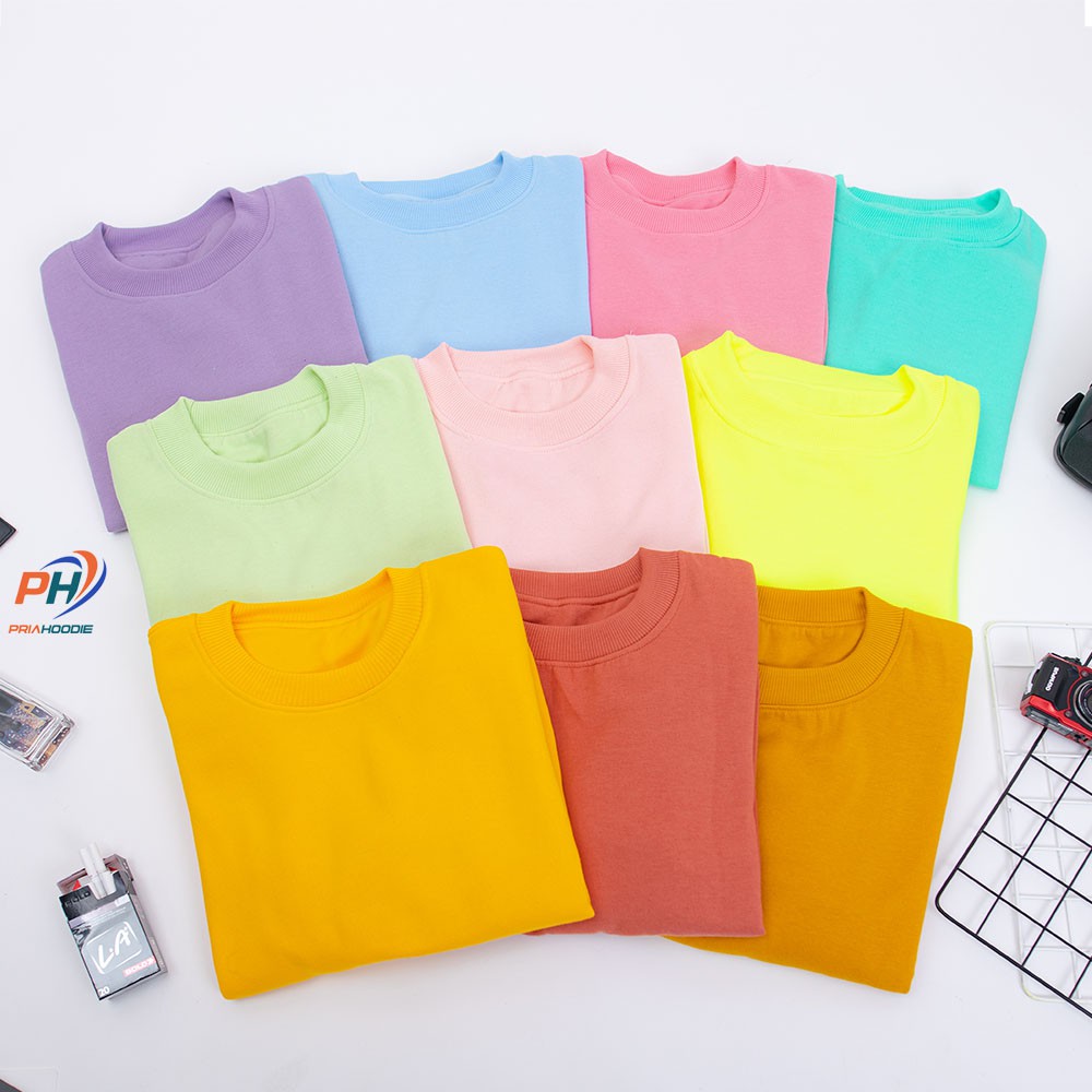 Priahoodie Basic Sweater Polos Pria Cowok Laki Laki Size M - XXL (Bisa Cod)-2