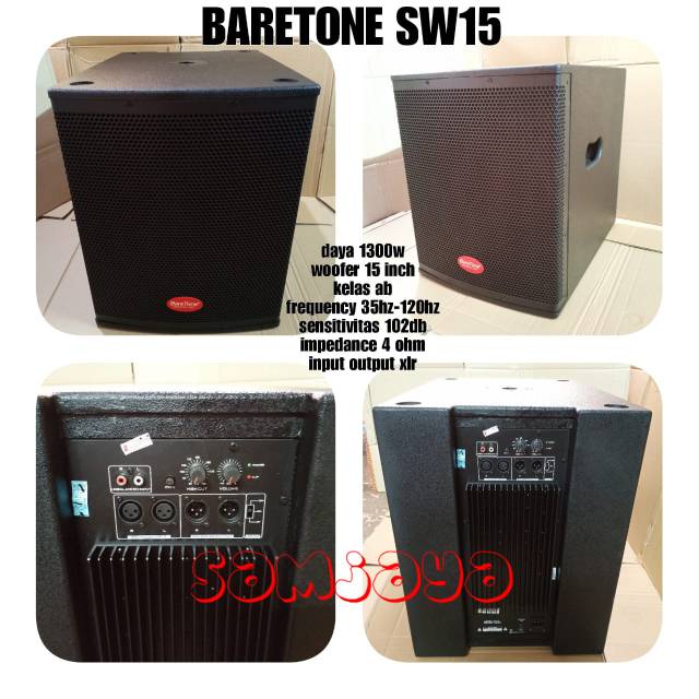 Subwoofer Aktif Baretone SW15 Original Baretone SW 15 active