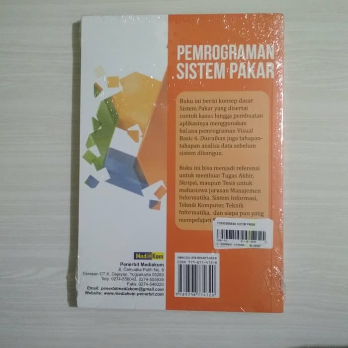 Buku Pemrograman Sistem Pakar Konsep Dan Aplikasinya Visual Basic Shopee Indonesia