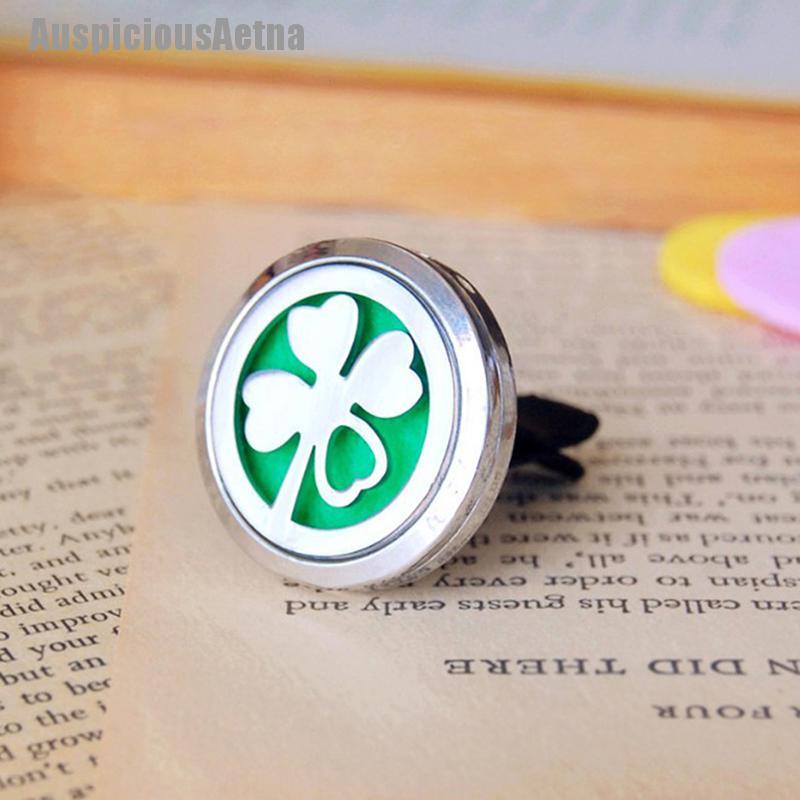 Diffuser Aromaterapi Essential Oil Bahan Stainless Steel Untuk Ventilasi Ac Mobil-Lucky Clover
