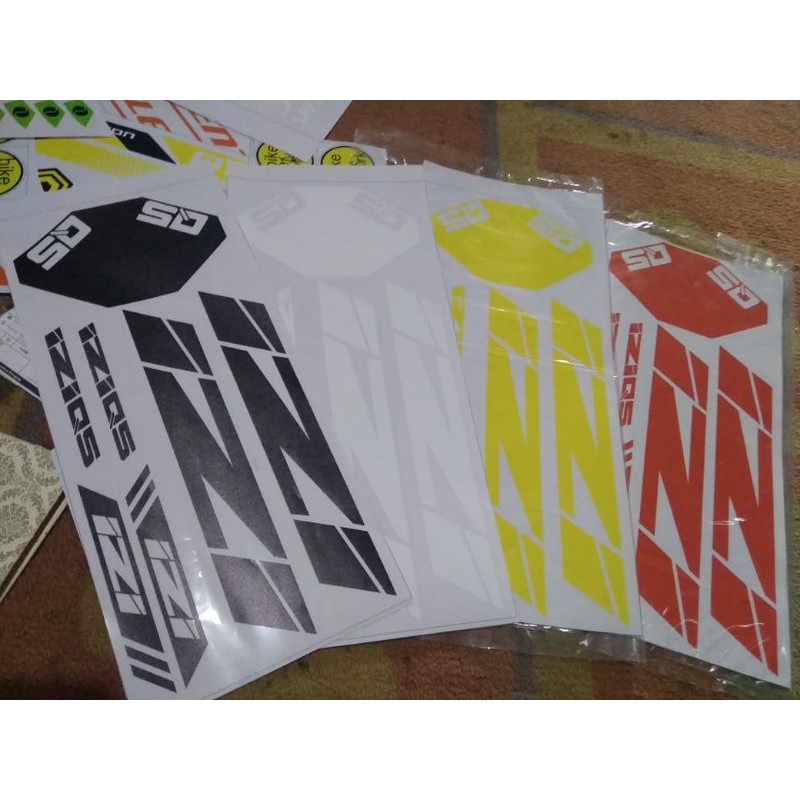 Sticker decal frame sepeda lipat folding bike model  IZI Q5