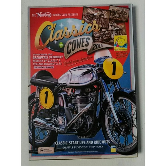 Hiasan Dinding Poster Motor Vintage Classics Cowes