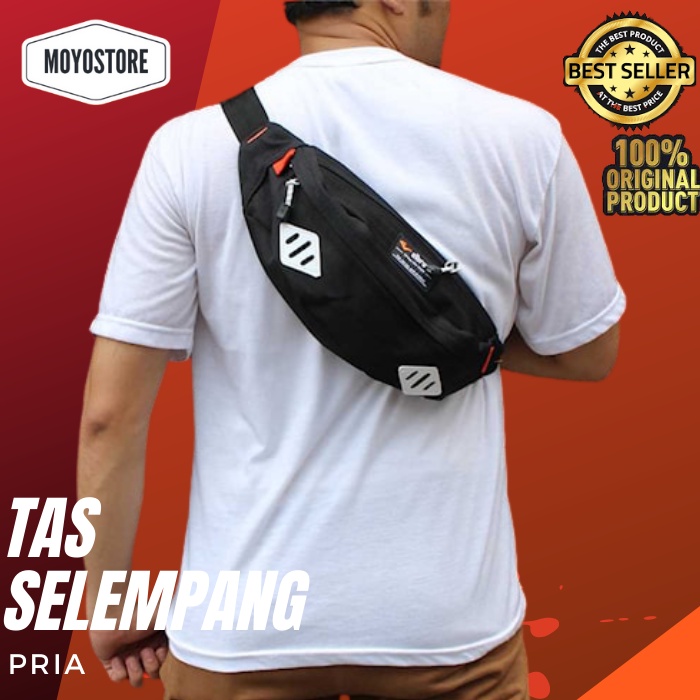 Tas Sling Bag Pria Tas Waist Bag Pria  - Tas Selempang Pria Tas Pinggang Pria Tas Multifungsi Tas Jo