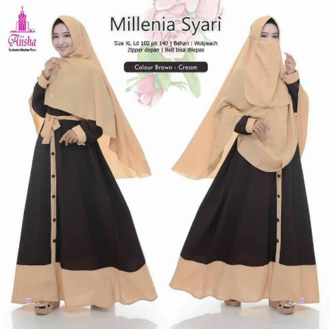 Gamis syari millenia ori by aiisha