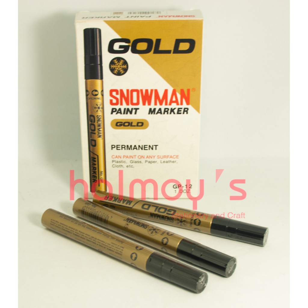 

SPIDOL PAINT MARKER SNOWMAN GOLD GP - 12