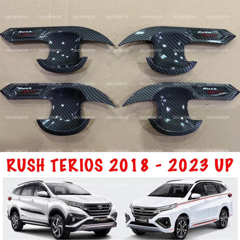 Outer Cover Mangkok All New Rush Terios 2018 2020 2022 2023 Activo Carbon Glosy Kilap