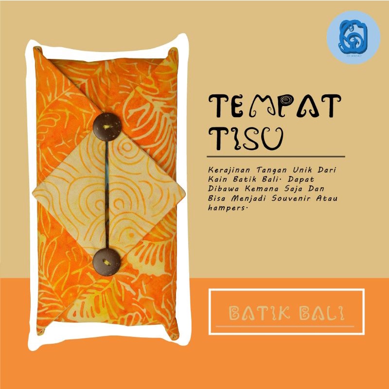 

Kado Tempat Tissue Travel Kain Batik Bali cantik souvenir hampers
