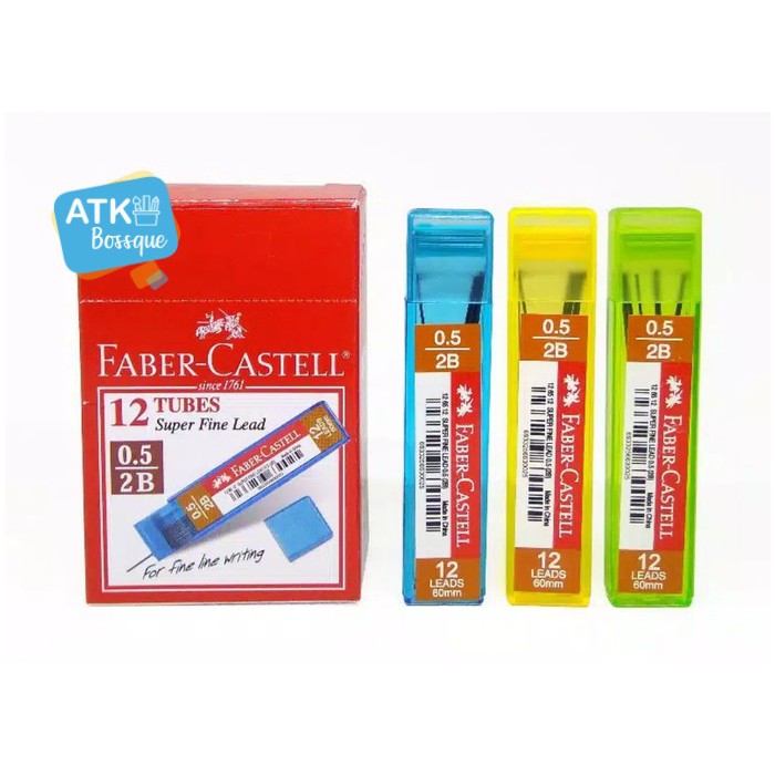 

Faber Castell Pencil Refill 2B 0,5 eco isi pensil mekanik murah