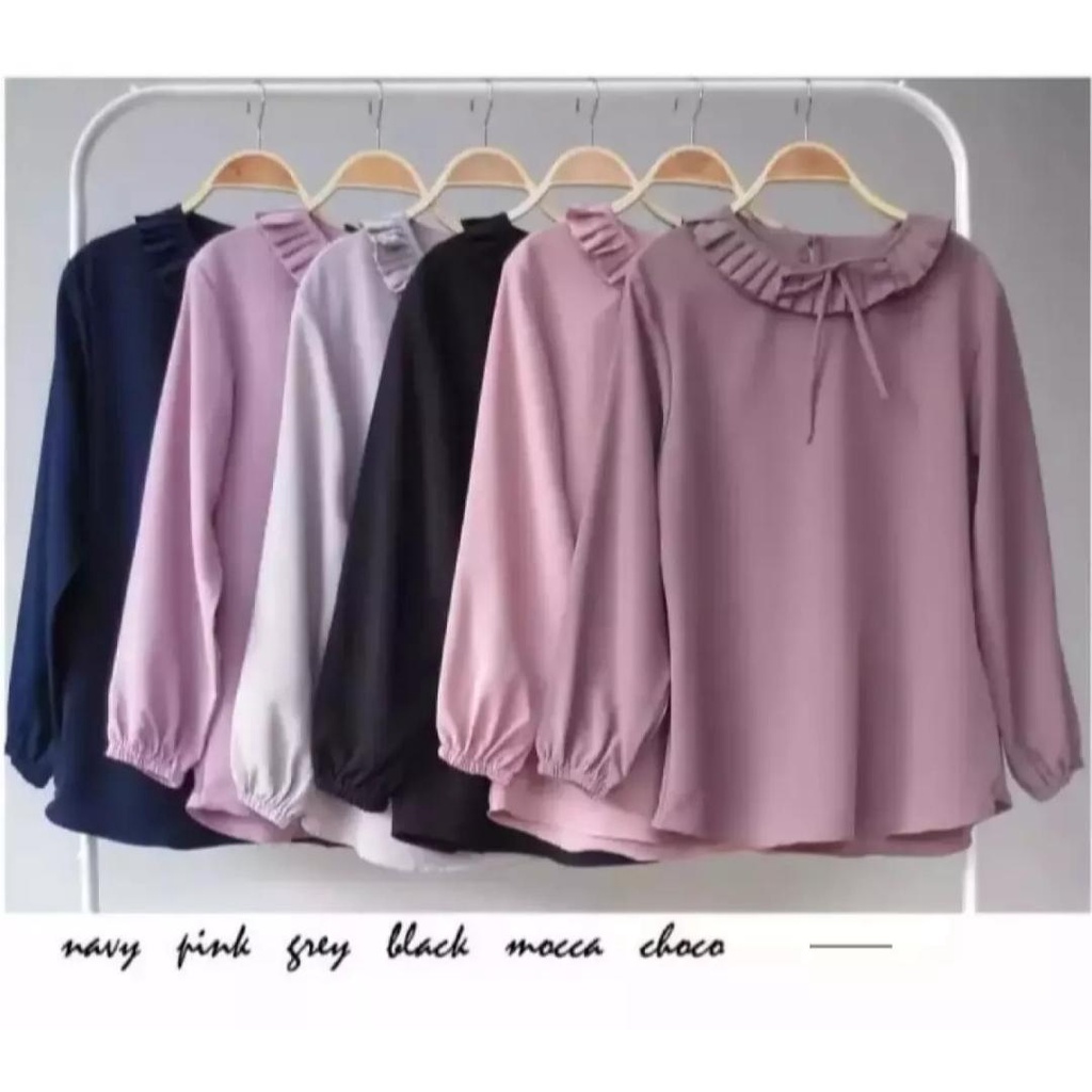 ATASAN KANYA JUMBO   / JUMBO XXXL LD 130 CM / BAJU WANITA JUMBO / REMPEL LEHER / XXXL / BAJU ATASAN 