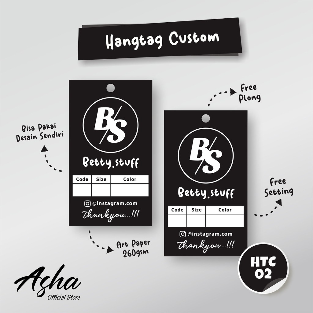 

HANG TAG HANGTAG HANTAG HANDTAG LABEL BAJU HIJAB MURAH
