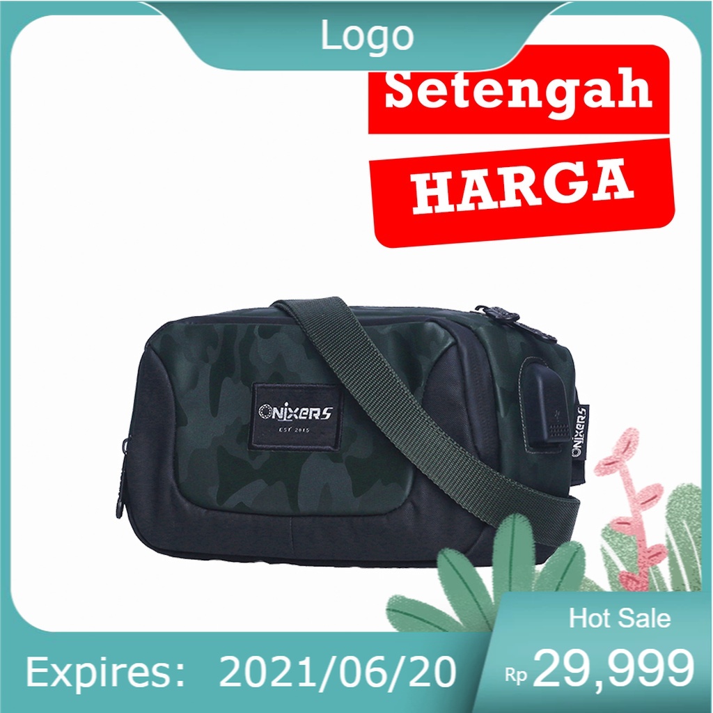 Onixers BERNO Waistbag Tas Selempang Pria
