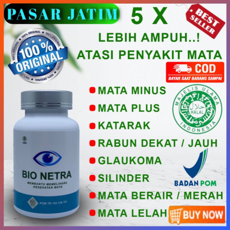 BIO NETRA OBAT HERBAL AMPUH MENGOBATI SEGALA MACAM PENYAKIT MATA, SEPERTI: MATA MINUS, MATA PLUS, KA