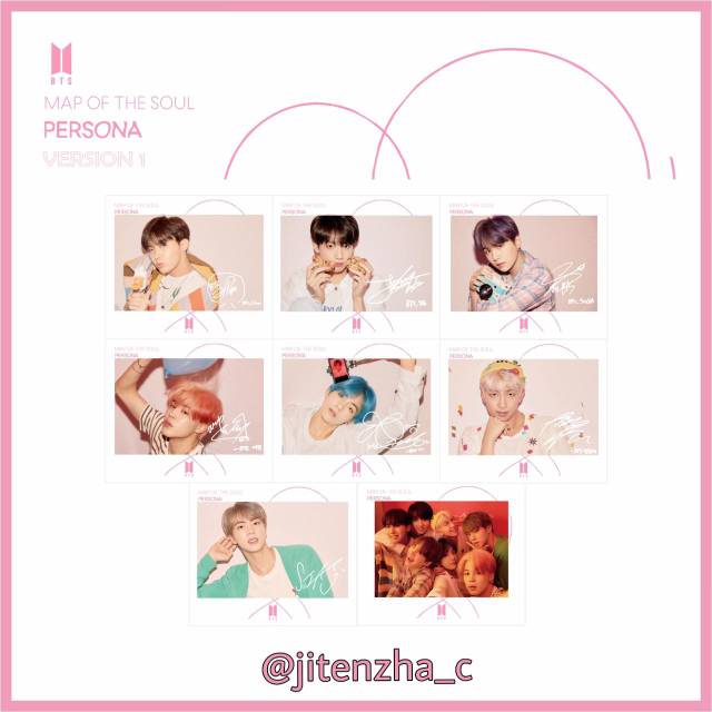 SIGNED POLAROID BTS PERSONA