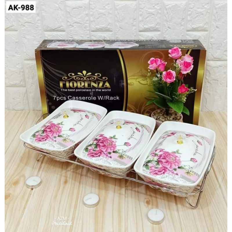 FIORENZA Ak988 wadah lauk cabang 3