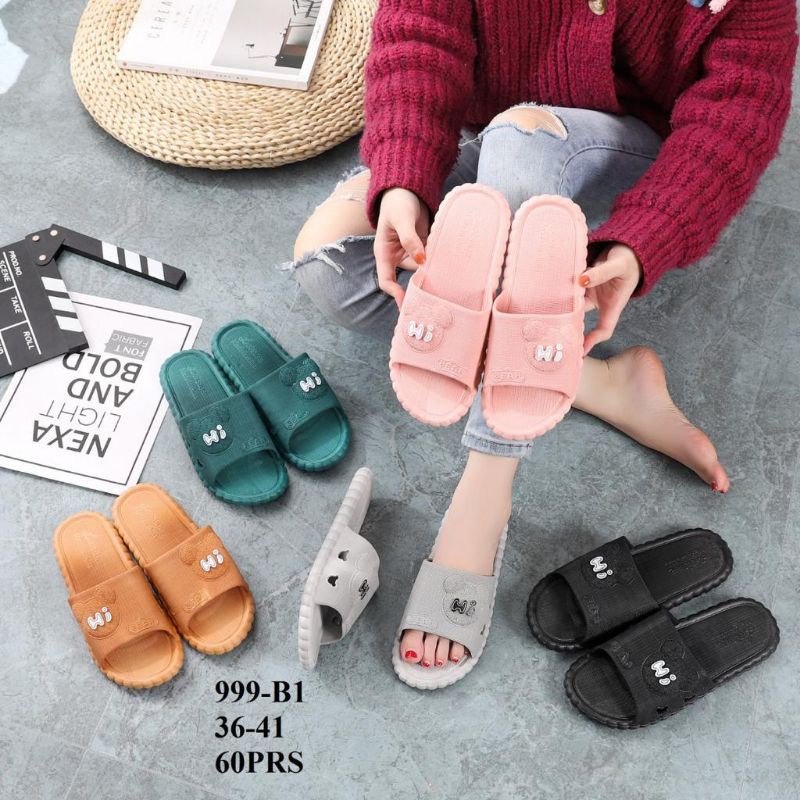 Sandal Selop Wanita Korean Style Mickey Hi Cute 999