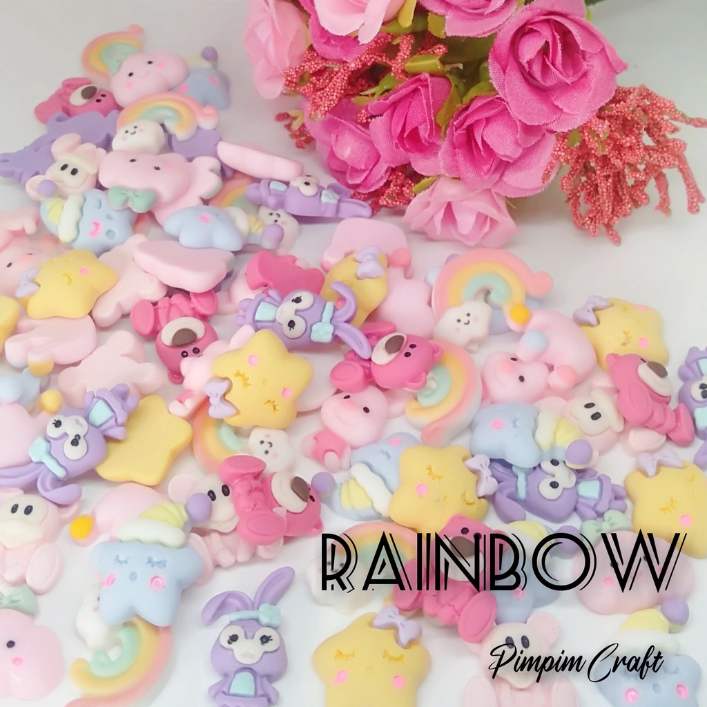 Clay Resin Karakter GROSIR 100pcs