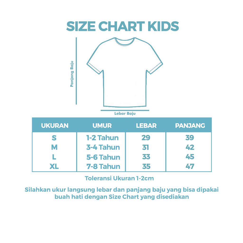 Baju Kaos Polos Anak Bahan Cotton Combed 24s Warna Putih Umur 1-8 Tahun Size S-XL