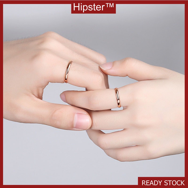 Popular Minimalist Creative Can Carve Writing Romantic Couple Couple Rings