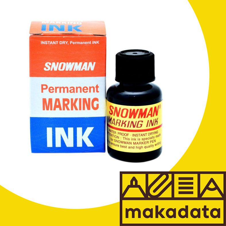 

ISI TINTA / REFILL TINTA SPIDOL PERMANENT MARKER SNOWMAN (12PCS) MURAH