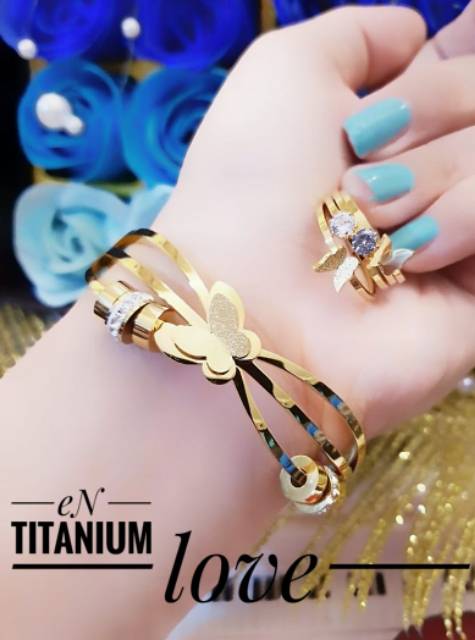 Titanium set perhiasan 2307k