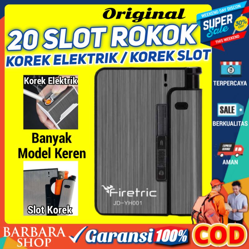 Kotak Rokok Dan Korek Keren Murah Unik Tempat Rokok Box Case With Lighter Korek Api Slot