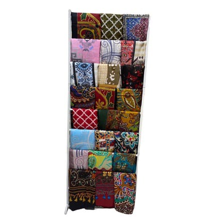 HIJAB 10RIBUAN MOTIF RANDOM SEGI EMPAT IMPORT VOAL INDIA UKURAN 110X110 CM