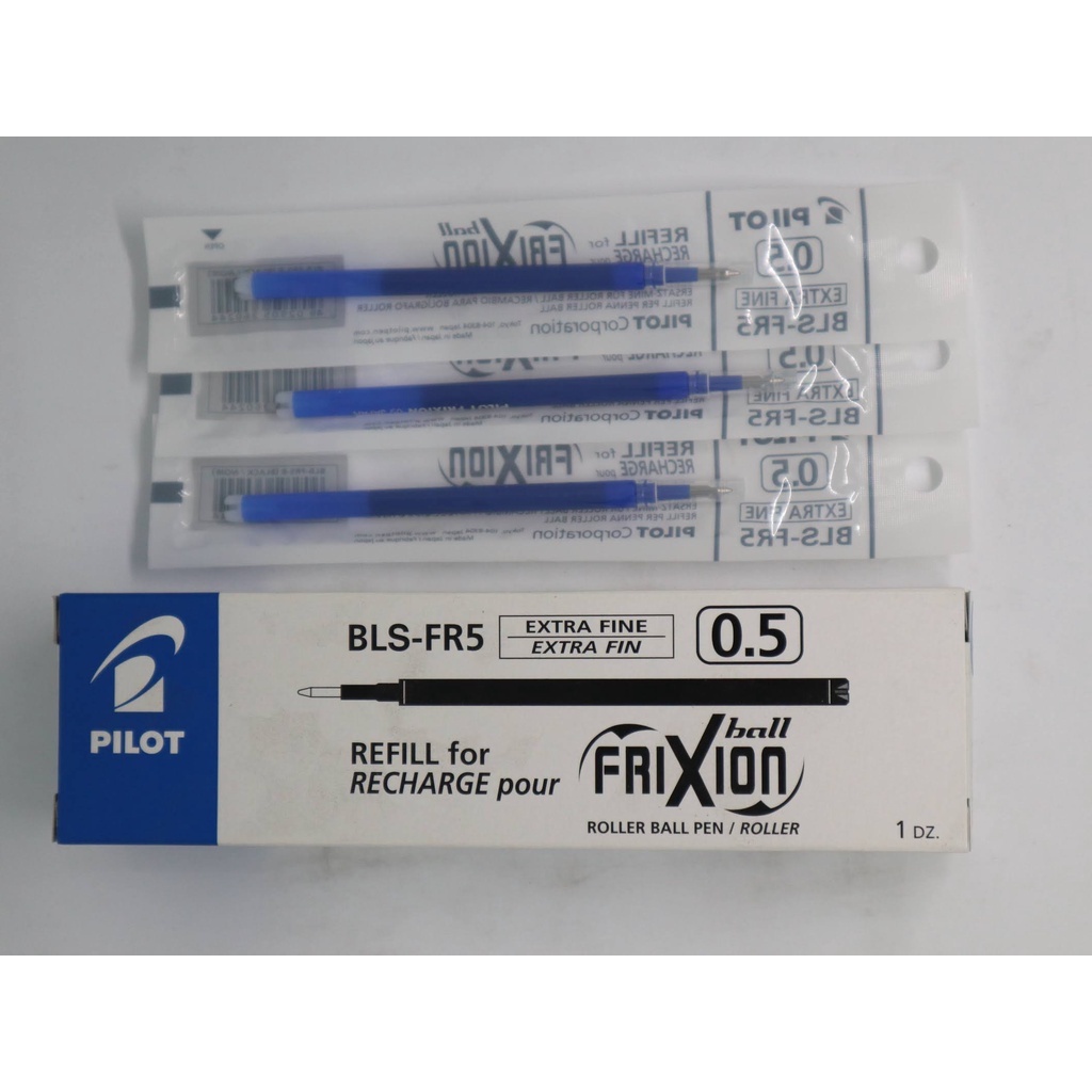 

HJK (12 Pcs) Refill Pen Pilot Frixion 0,5 & 0,7 Hitam/Biru
