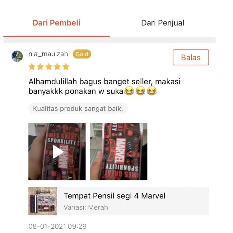 

C-IEY ✔ // Tempat Pensil segi 4 Marvel murah