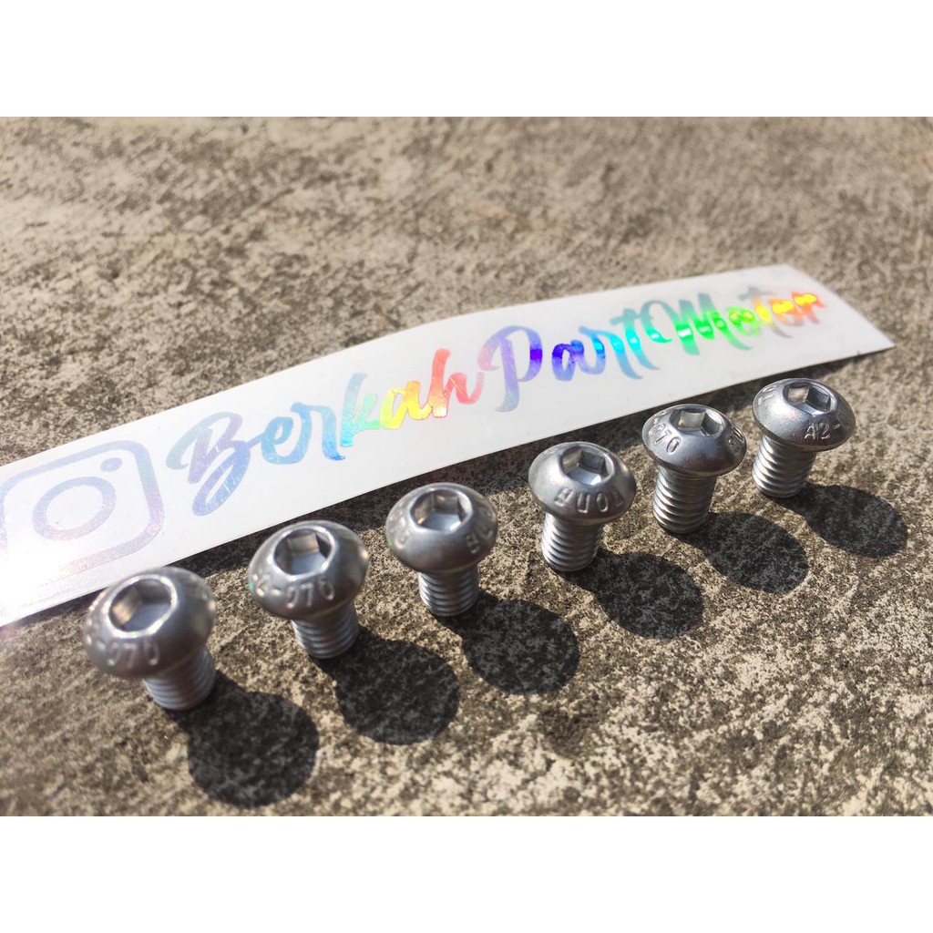 Baut L set untuk dudukan lampu depan rx king non ori