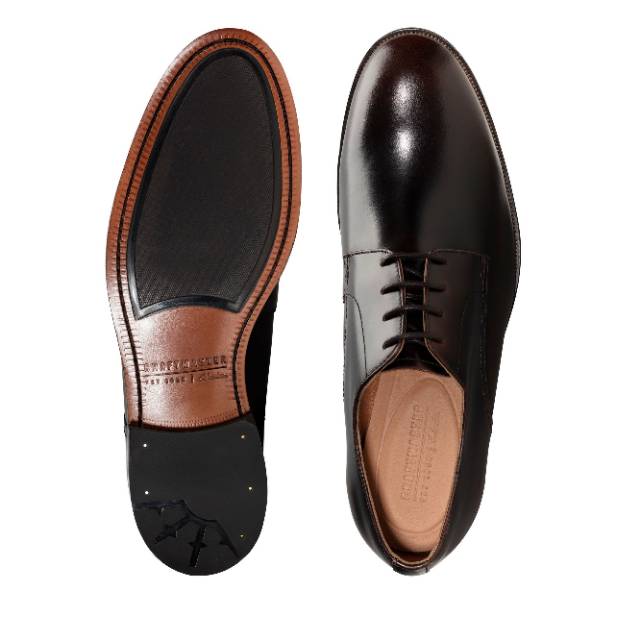 clarks dark brown shoes