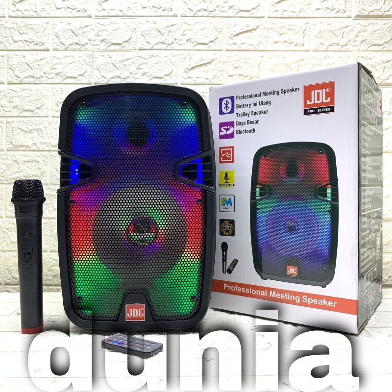 Speaker Portable Wireless JDL Q 8 Eonn Original 8 inch Bluetooth - USB