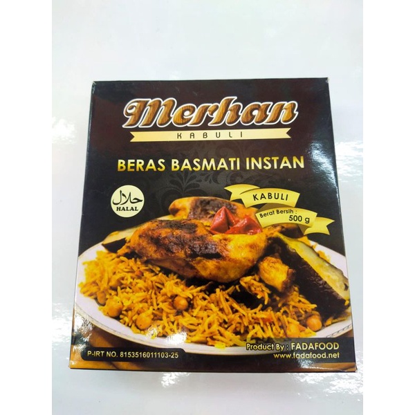 

Beras basmati nasi kabuli instant halal