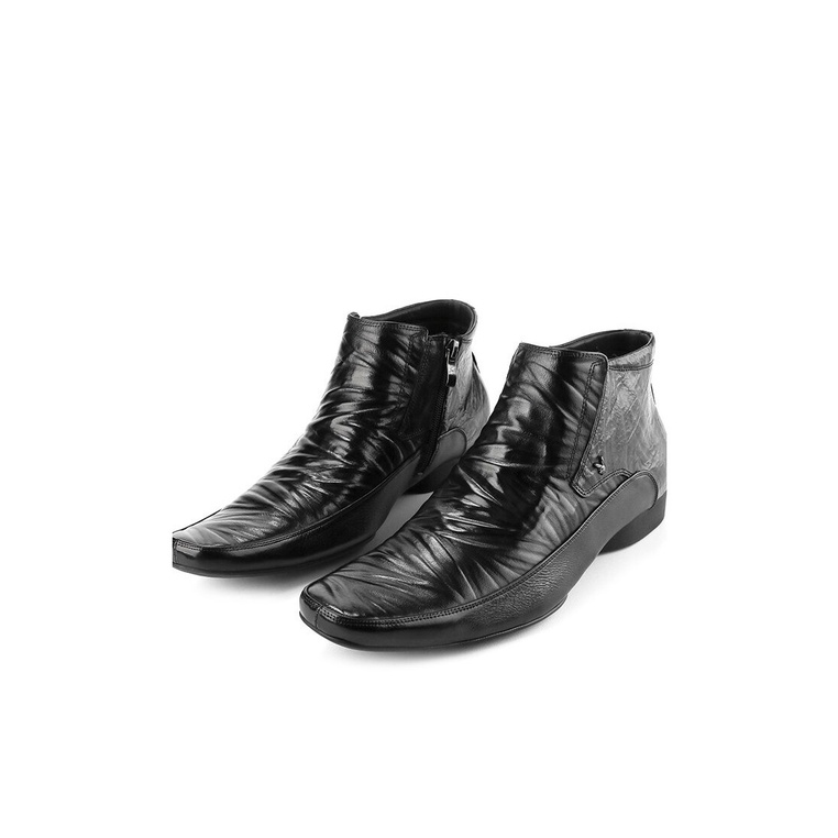 SEPATU BOOT FORMAL PLAYBOY PRIA ORIGINAL KULIT ASLI BRANDED HITAM PL05