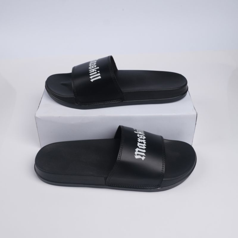 sandal slop maxskill/ sandal slide MAXSKILL hitam super premium