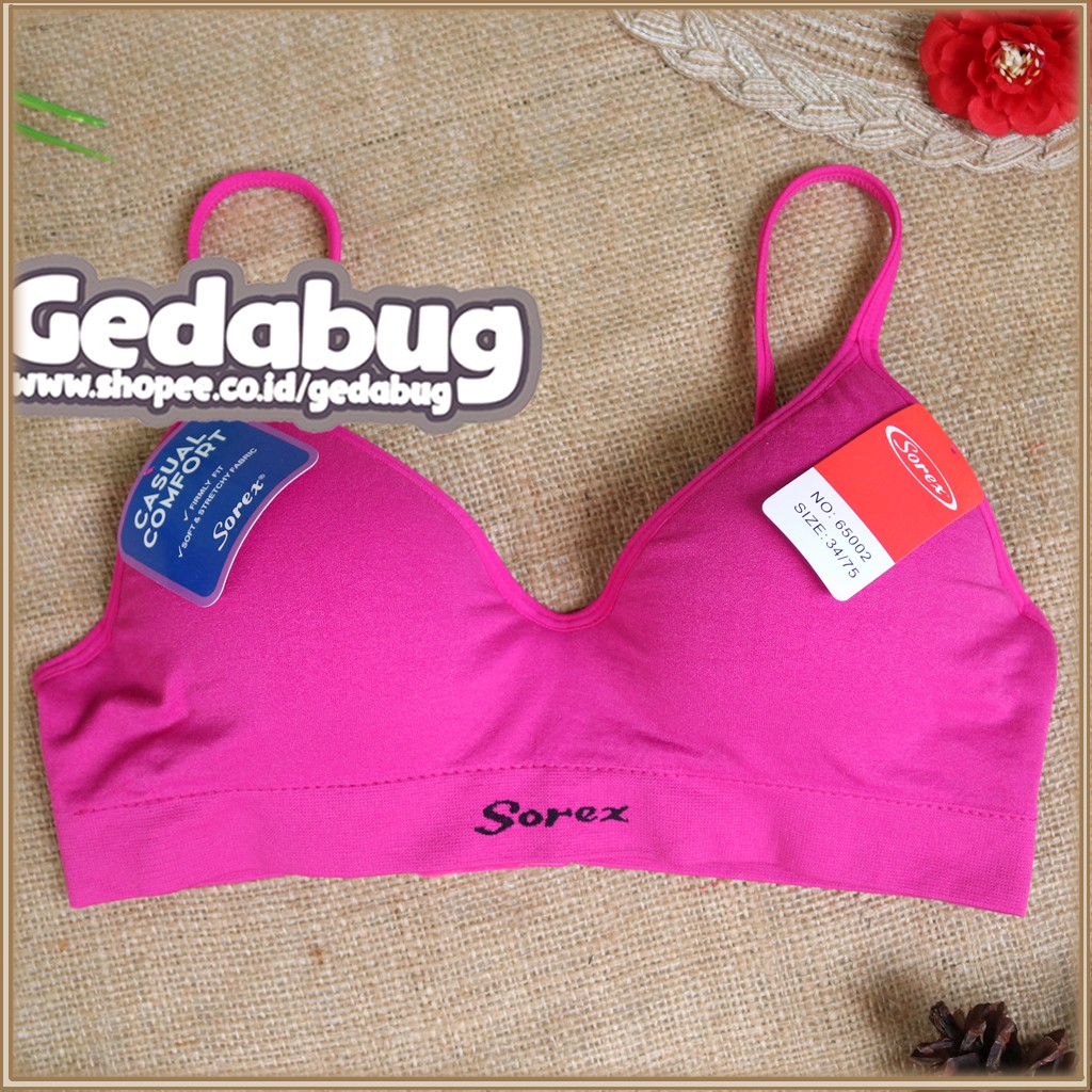 Sorex Bra 65002 Cassual Comfort Busa sedang berkawat Cup Setara Cup B Kait 2 | Gedabug