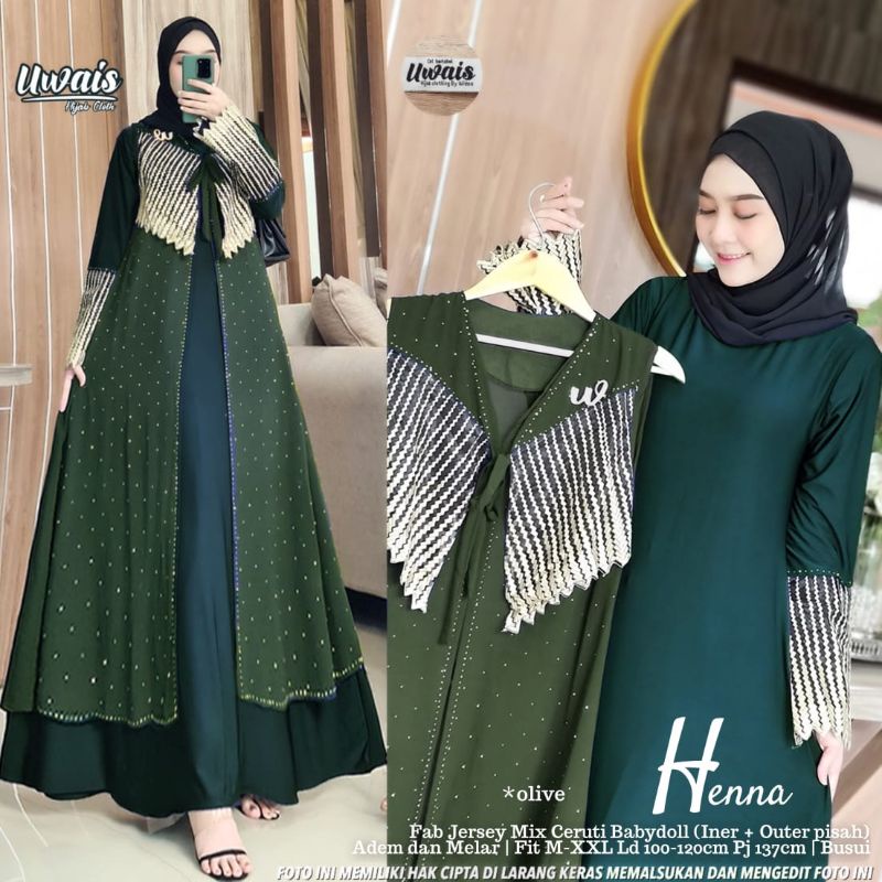 Henna Uwais Set syantik Realpic banget Oriii Uwais Original