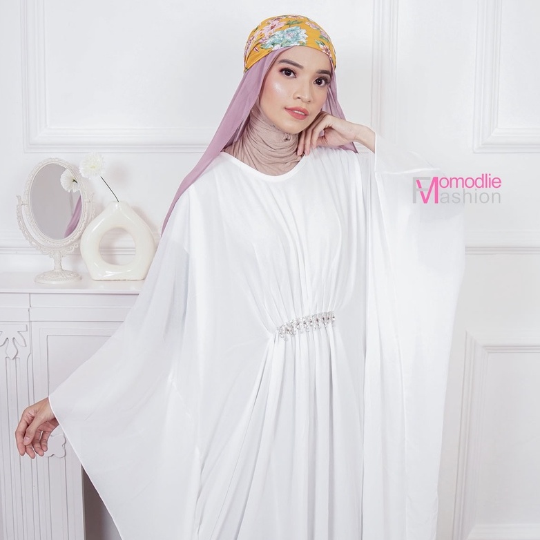 KAFTAN PUTIH, KAFTAN WANITA DAN REMAJA, KAFTAN SIMPLE TERBARU, GAMIS PREMIUM TERLARIS, GAMIS CHIFFON