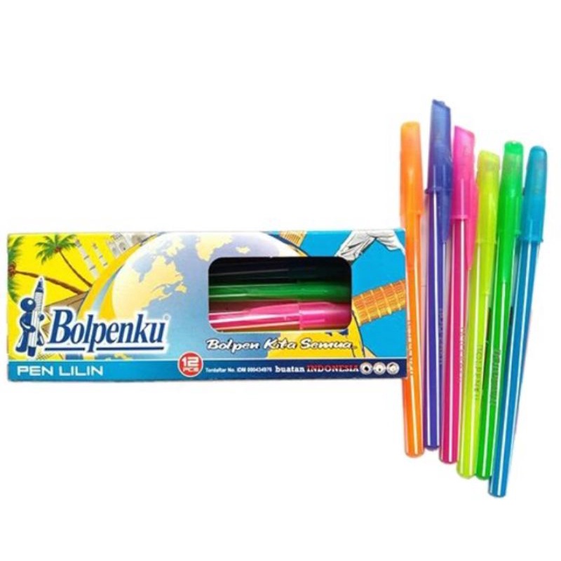 

PULPEN BOLPENKU SPIRAL 1PAK ISI 12 PCS