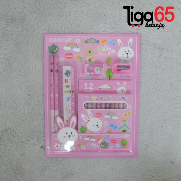 365 STATIONERY SET #40985 Buku &amp; Alat Tulis Anak / Karakter Fancy Gambar Lucu